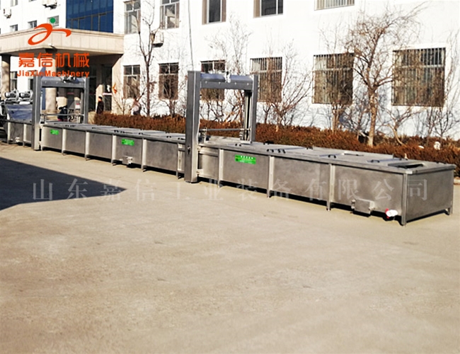 凍魚(yú)盤(pán)解凍清洗機 刀魚(yú)段罐頭成套流水線(xiàn)設備